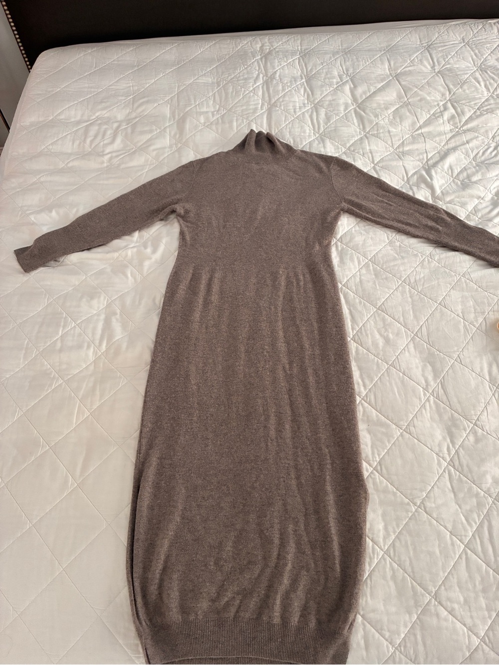 NADAAM Taupe 100% Cashmere Sweater Dress Size M